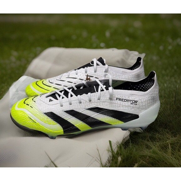adidas Predator Elite FG Soccer Cleats White Black Green JI1082 Men Size 8.5 Bag main image 14